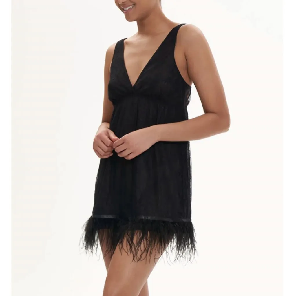 Rya Collection Jasmine Chemise 584 in Black