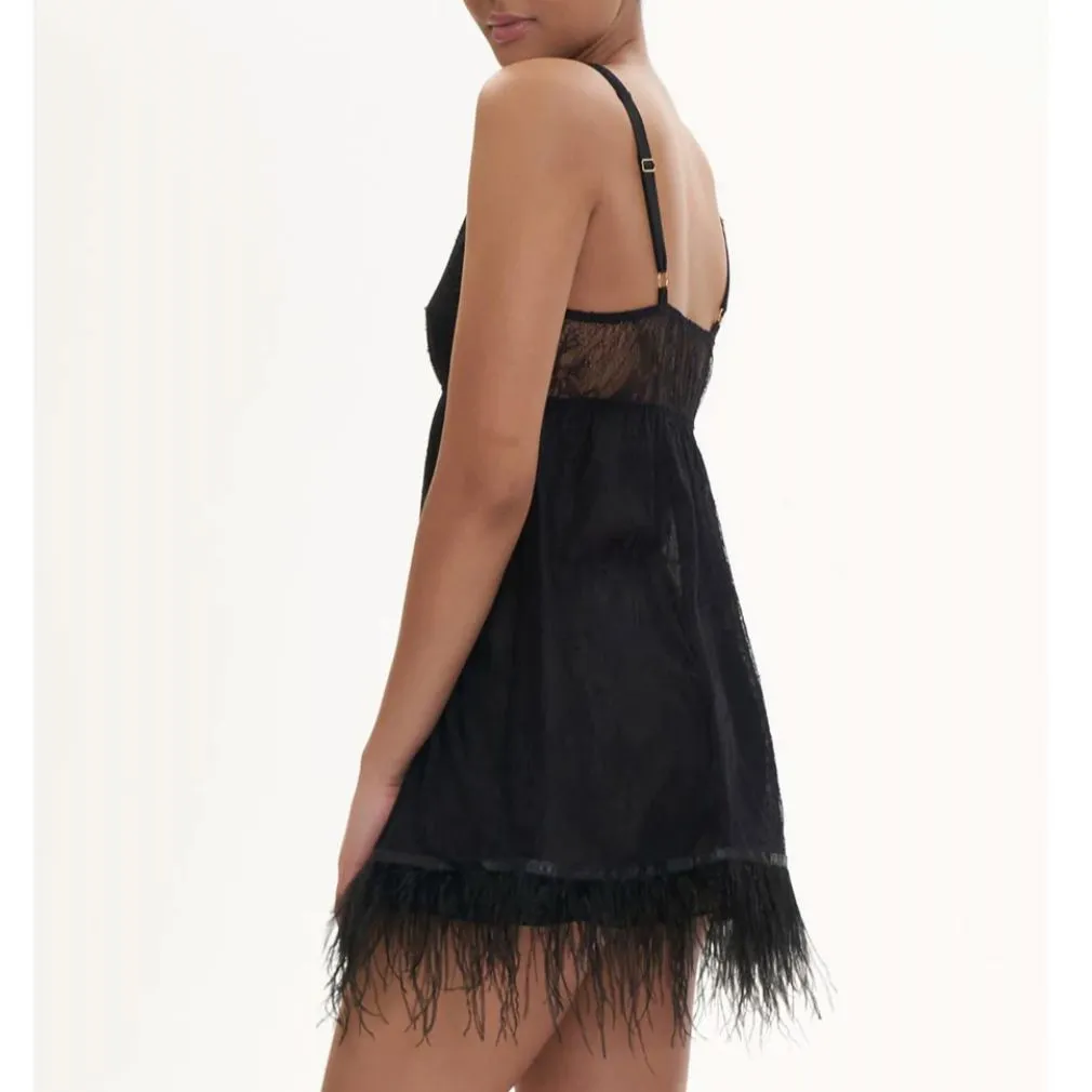 Rya Collection Jasmine Chemise 584 in Black