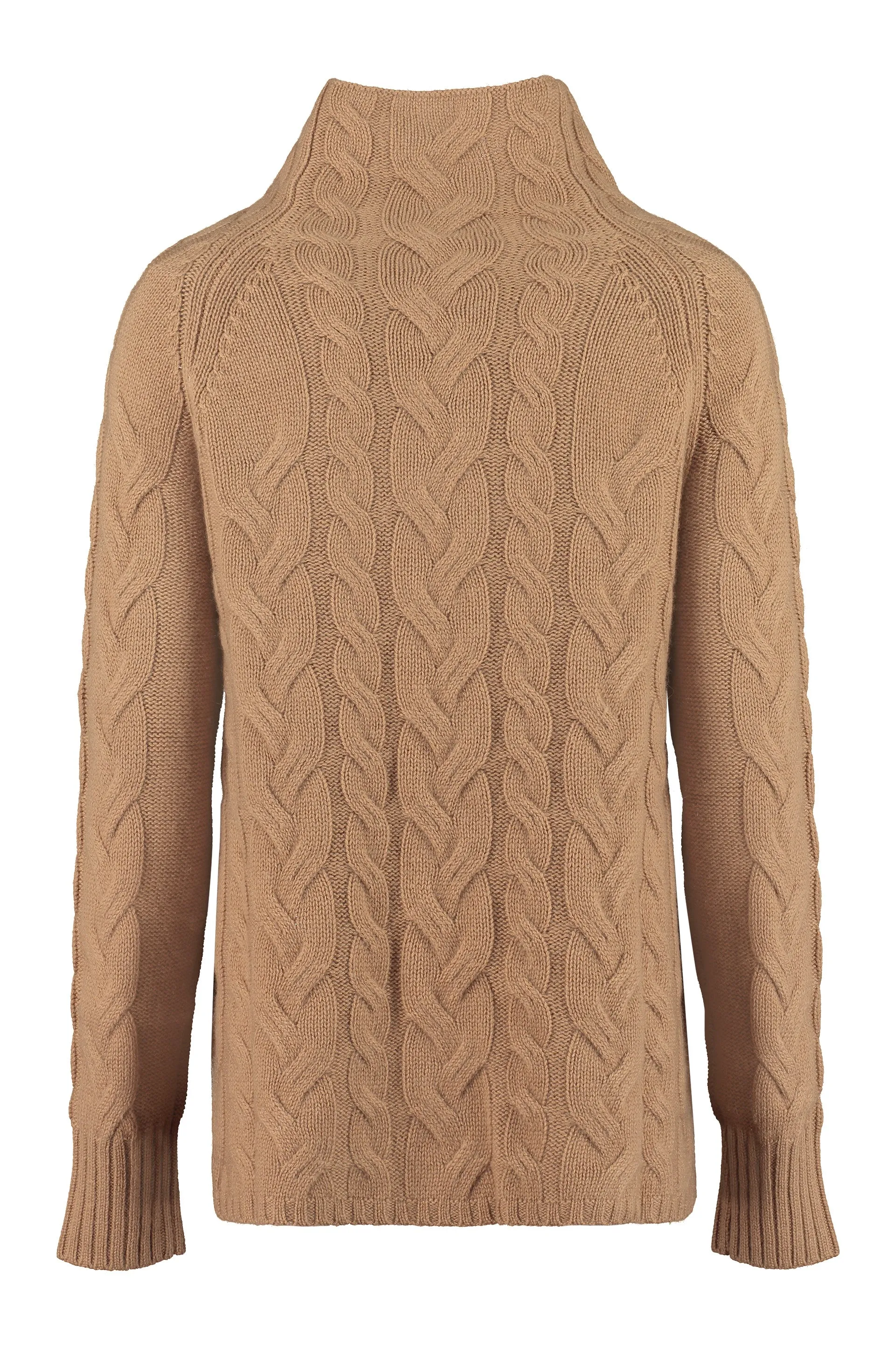 'S Max Mara Cable Knit Turtleneck Jumper