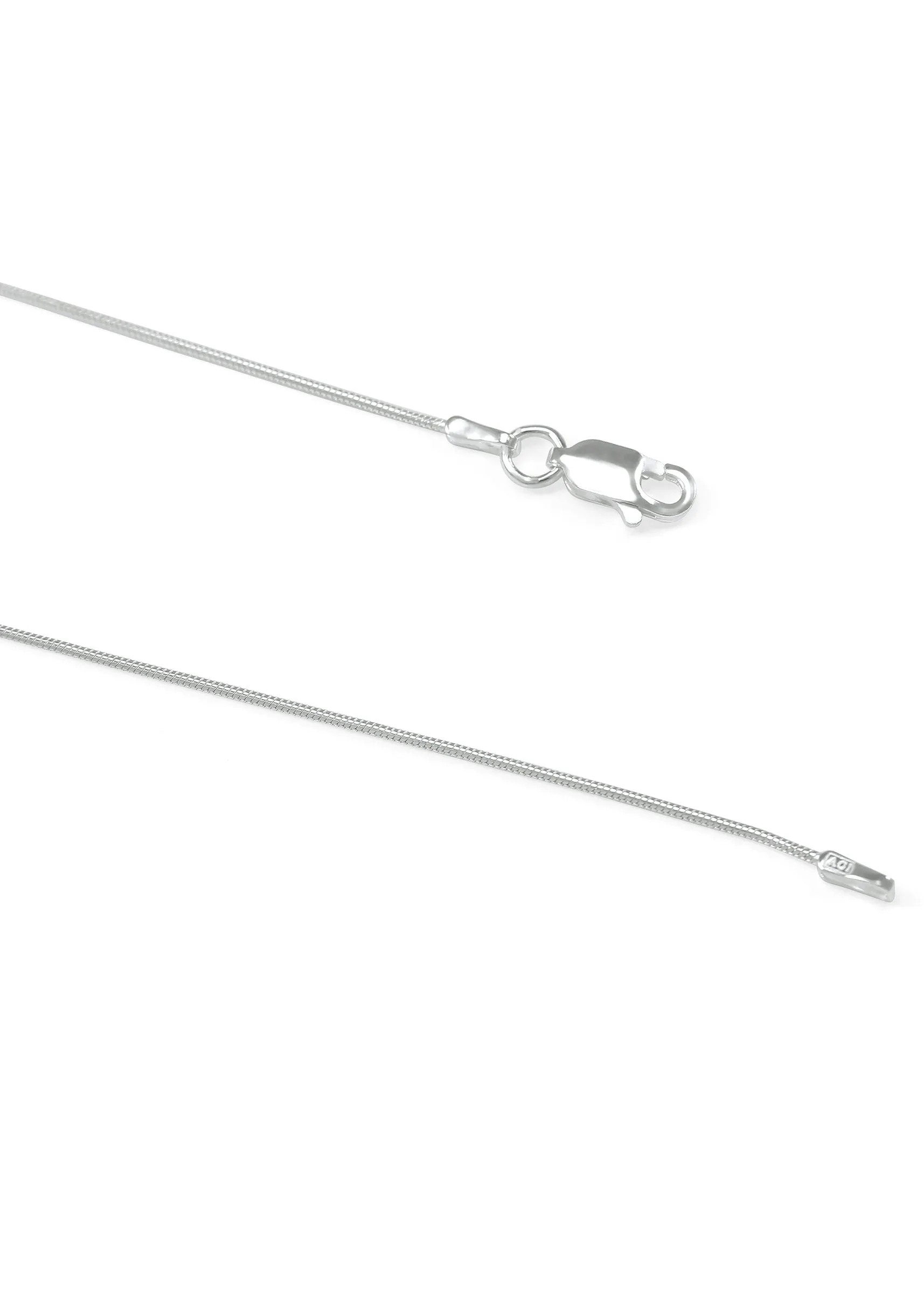 Sigma Iota Alpha Sterling Silver Diagonal Lavaliere with CZs