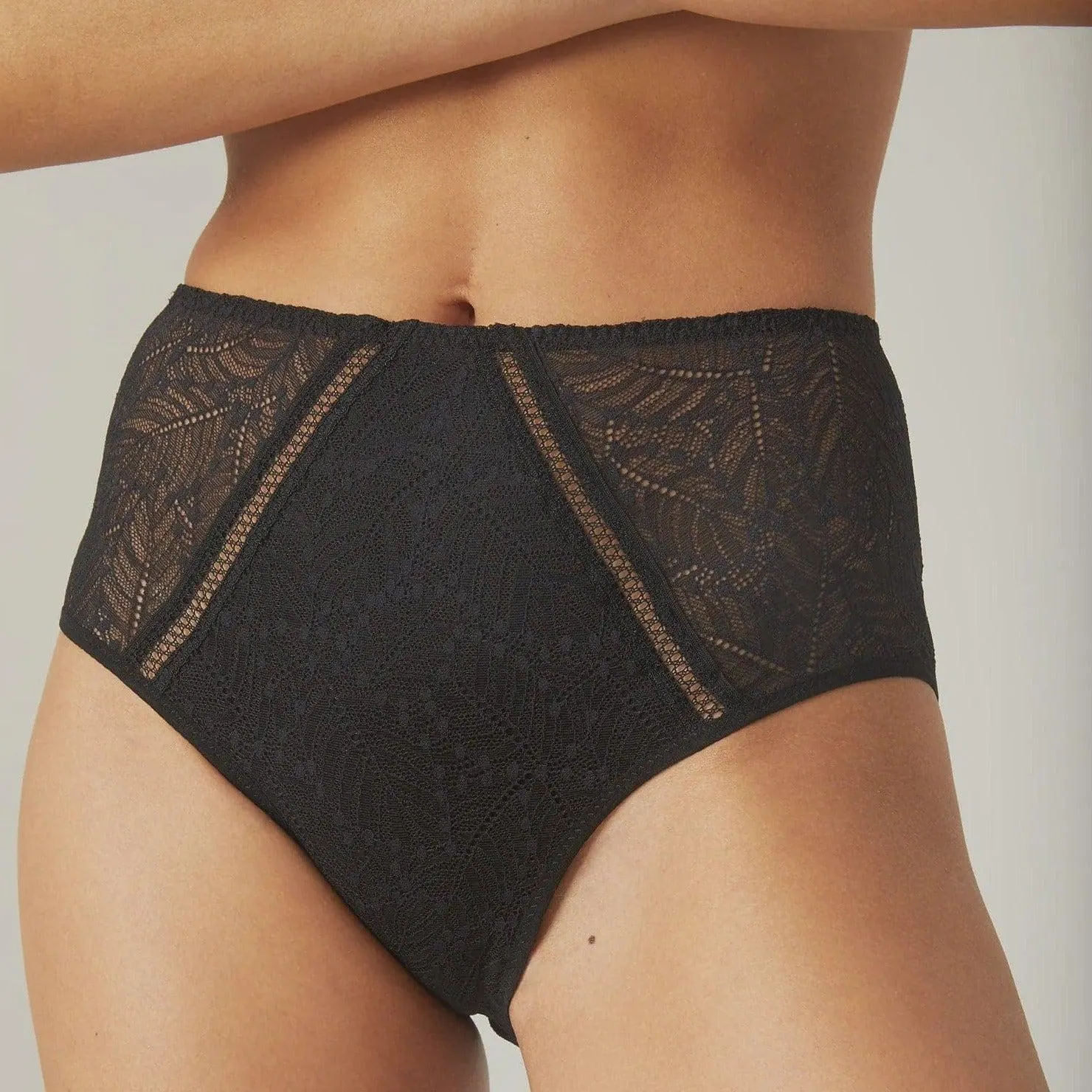 Simone Perele Comete Retro Brief in Black 12S770