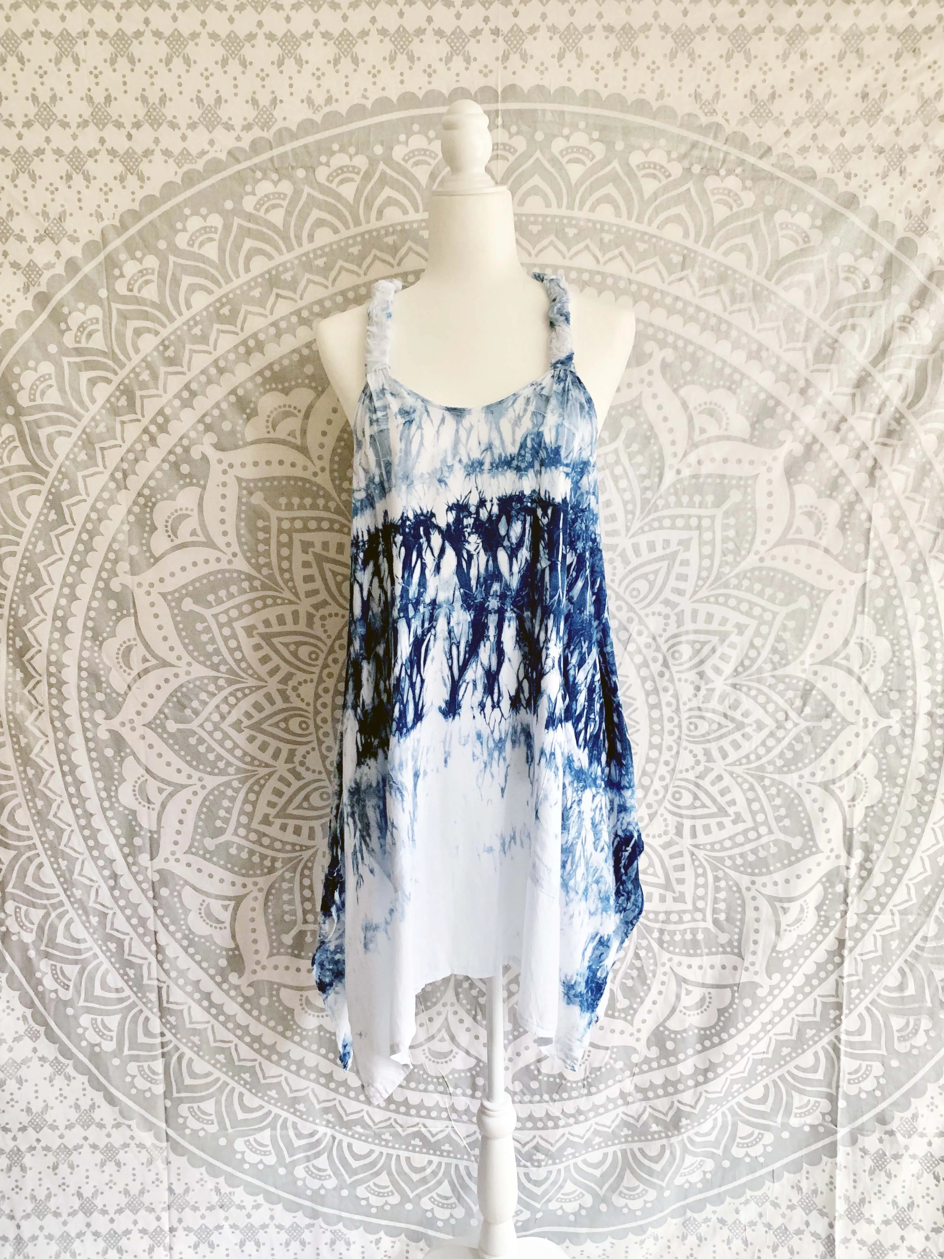 Sleeveless Tie Dye Rayon Top