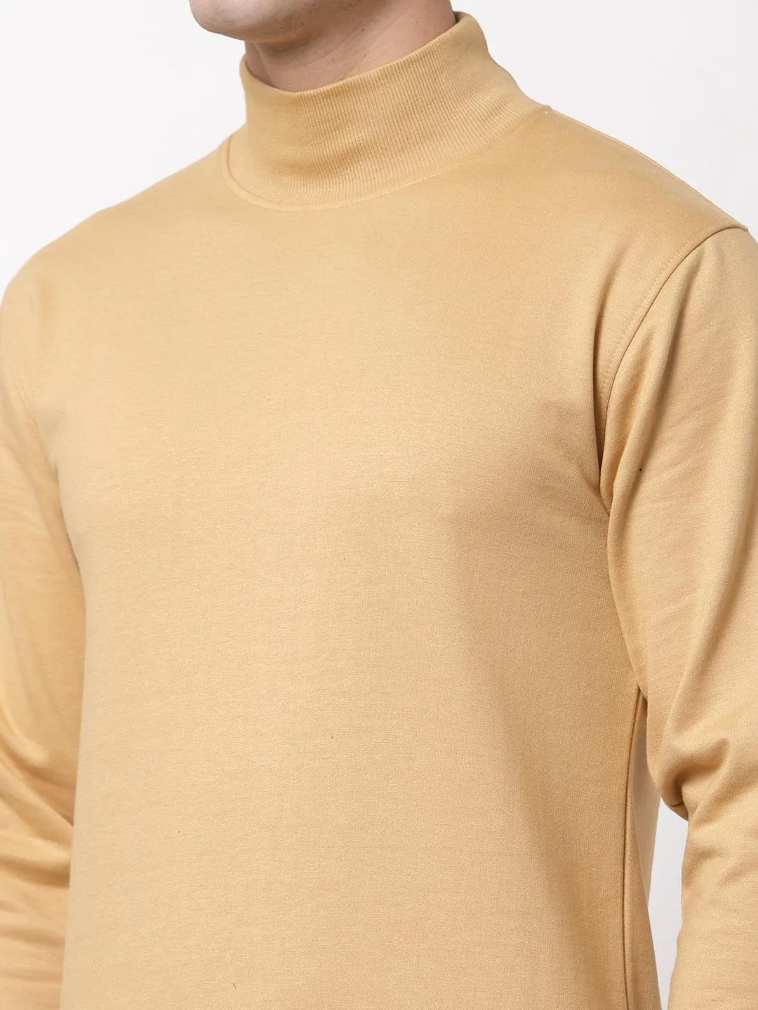 Style Quotient Men Beige Sweatshirt