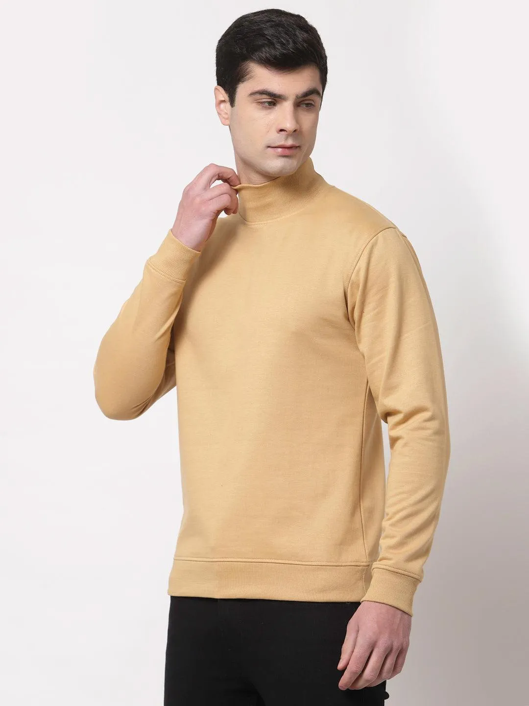 Style Quotient Men Beige Sweatshirt