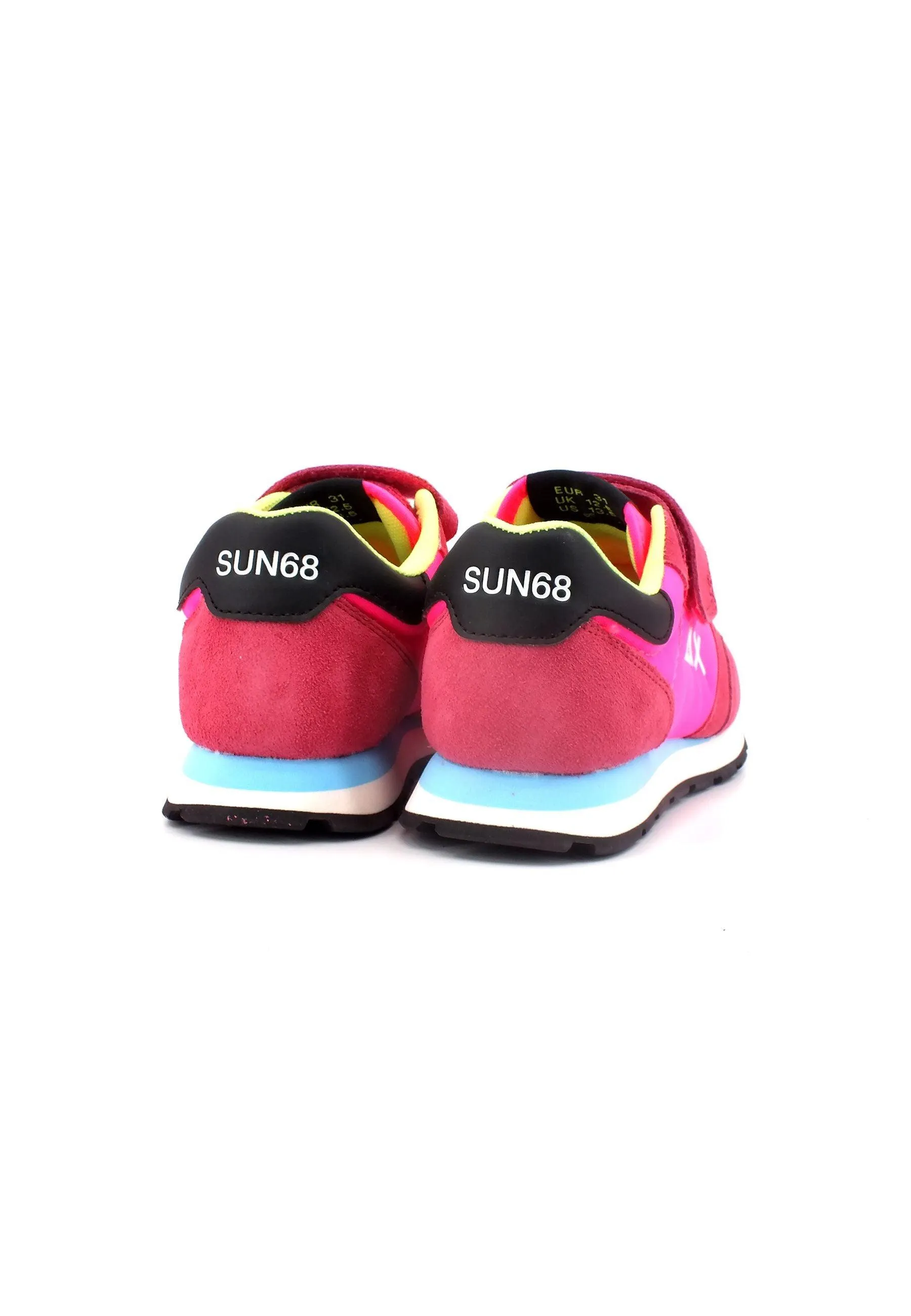 SUN68 Ally Solid Nylon Sneaker Bambino Fuxia Fluo Z33401B