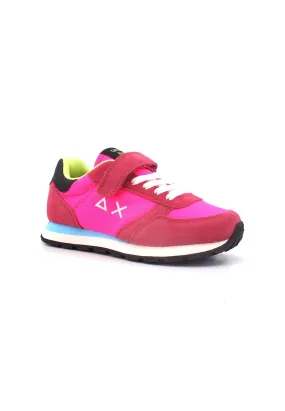 SUN68 Ally Solid Nylon Sneaker Bambino Fuxia Fluo Z33401B