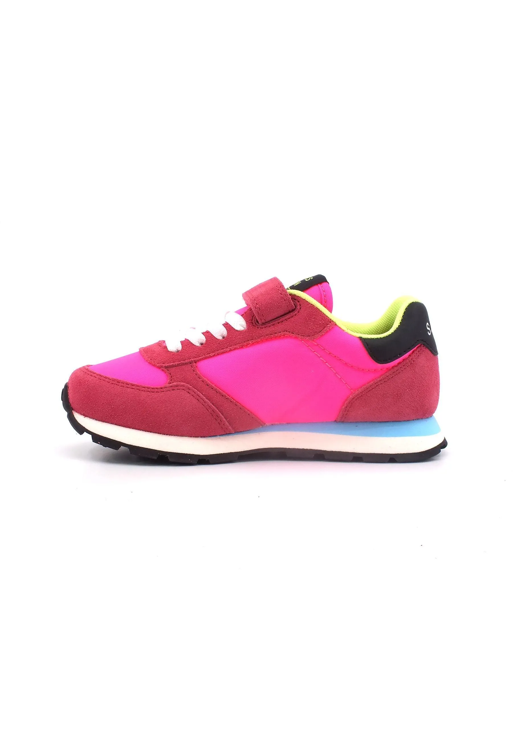 SUN68 Ally Solid Nylon Sneaker Bambino Fuxia Fluo Z33401B