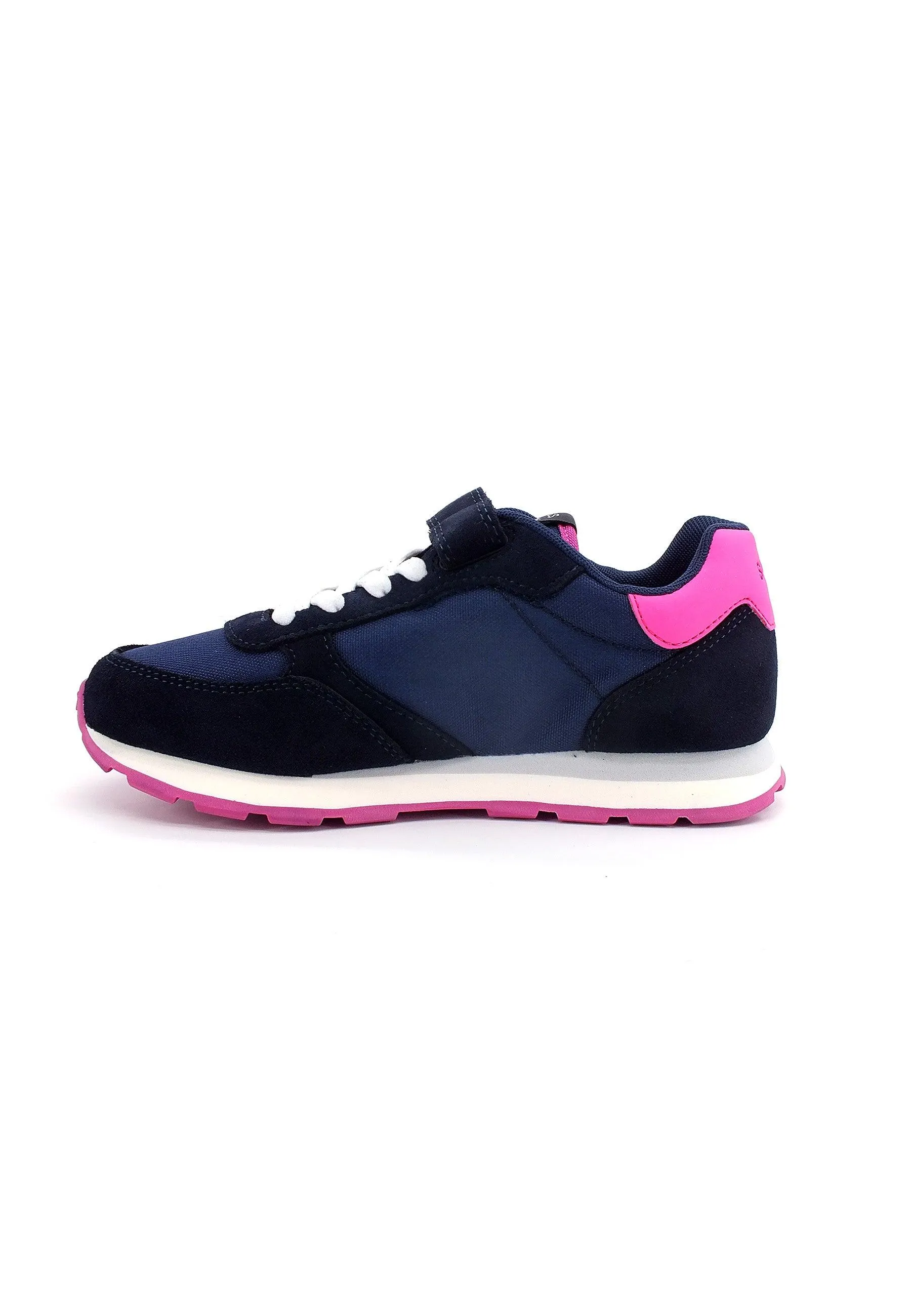 SUN68 Girl's Ally Solid Sneaker Bimbo Navy Blu Z42401K