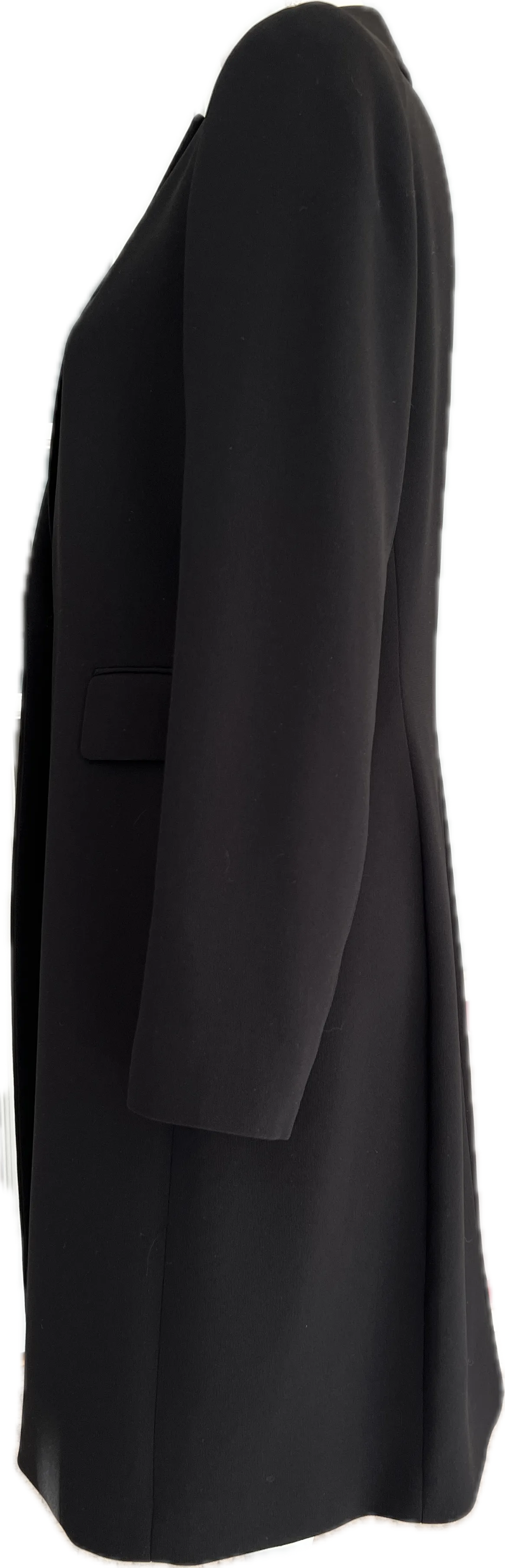 Tahari Black Topper One Button Coat, 10