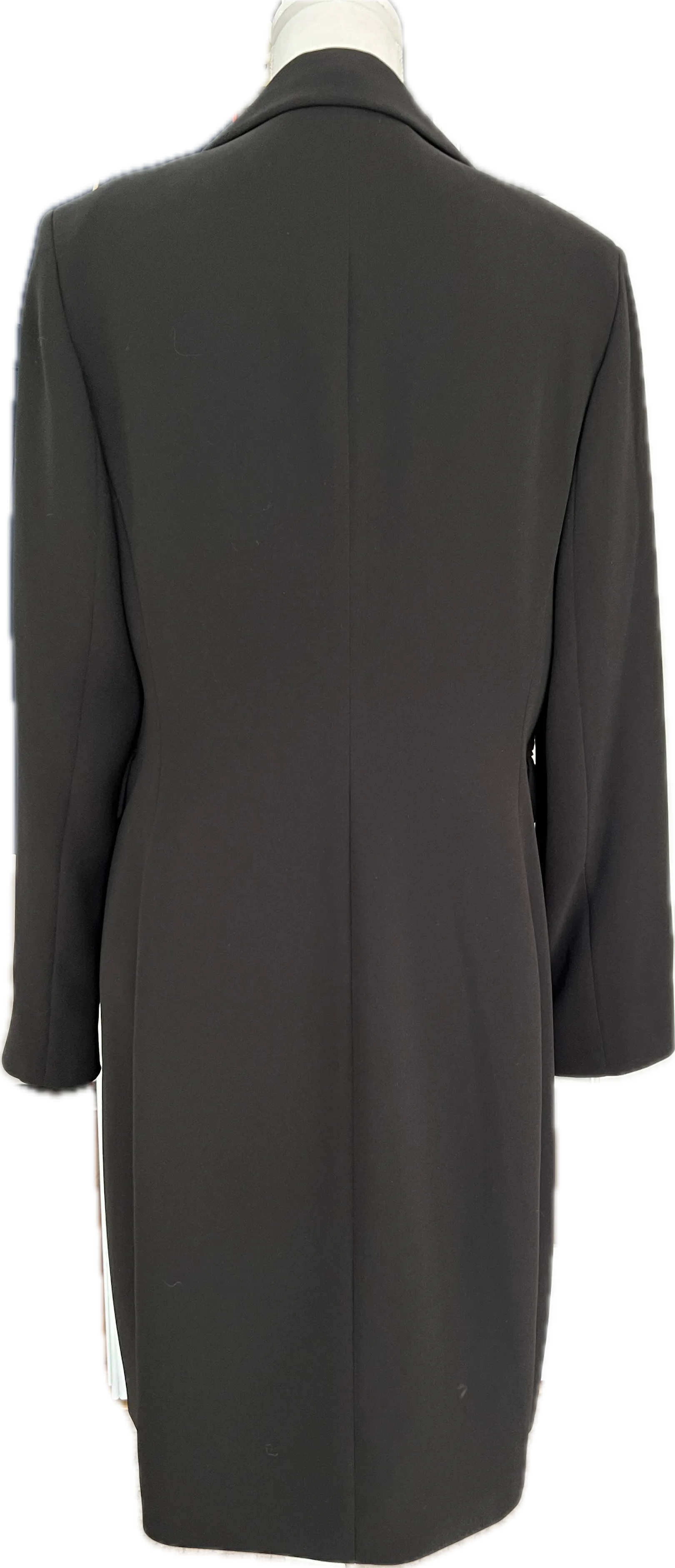 Tahari Black Topper One Button Coat, 10