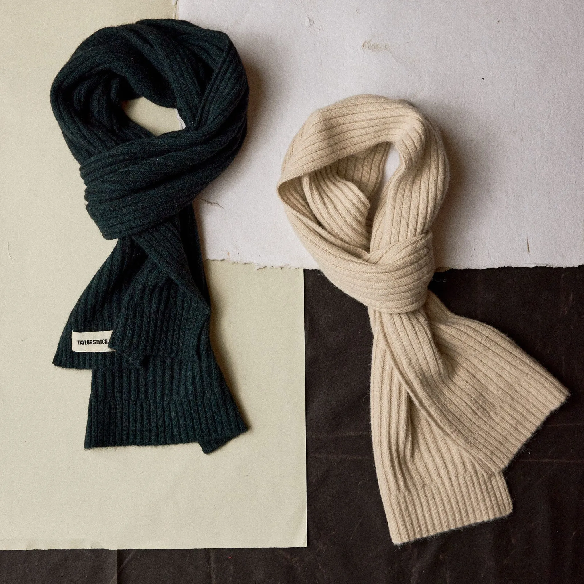 The Rib Scarf in Dark Spruce