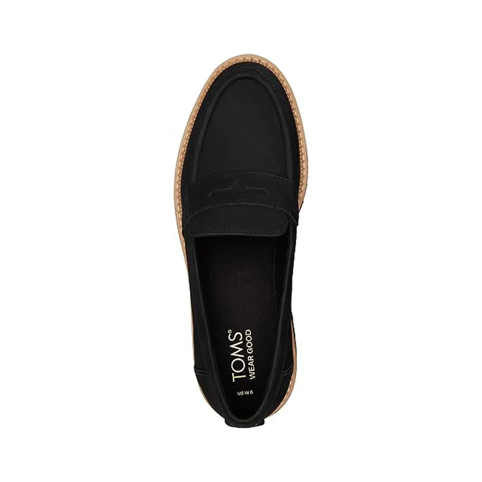 Toms Cara Loafer 10020224 (Black / Black Leather)