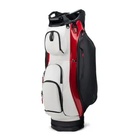 Vessel Lux 14-Way Cart Bag - White/Red/Black