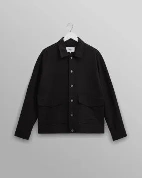 Wax L. MITFORD JACKET LINEN/COTTON BLACK