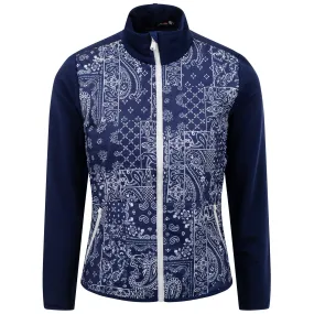 X TRENDYGOLF Womens Bandana Patchwork Cool Wool Jacket - 2024